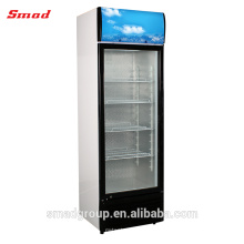 Vitrine verticale de porte en verre, réfrigérateur de supermarché d&#39;affichage pour la boisson